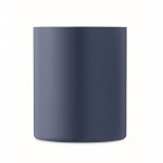 Tazze metallo personalizzate a doppia parete color blu oltremare terza vista