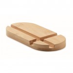 Supporto in legno per cellulari e tablet color legno