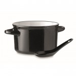 Ciotola con manici laterali per zuppe color nero