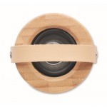 Mini wireless speaker pubblicitari in legno color legno quinta vista