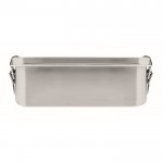 Lunch box da 1200 ml con separatore interno color argento sesta vista