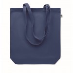 Colorate borsa in tela organica da 270 gr/m² color blu seconda vista