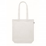 Colorate borsa in tela organica da 270 gr/m² color bianco terza vista