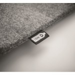Borsa in feltro con tasca per laptop 15'' color grigio vista dettaglio 4