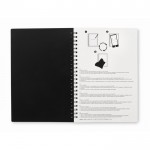 Quaderno da 18 fogli con penna cancellabile color nero quinta vista
