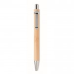 Penna promozionale con punta in lega metallica color legno prima vista