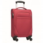 Valigia in poliestere RPET con lucchetto integrato color rosso