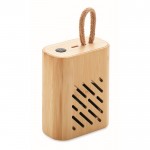 Compatto altoparlante wireless 5.0 in bambù color legno