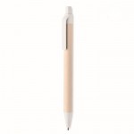 Penna ecologica con clip e punta colorata color bianco