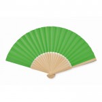 Colorato ventaglio in bambù e carta color lime