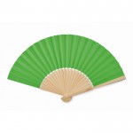 Colorato ventaglio in bambù e carta color lime vista principale