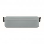 Lunch box da 800ml con coperchio ermetico color grigio quarta vista