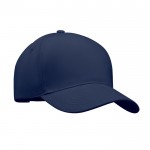 Cappello in twill pesante spazzolato di cotone color blu marino