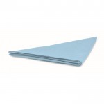 Colorata bandana triangolare personalizzabile color azzurro terza vista