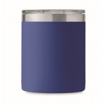 Tazza a doppia parete in acciaio inossidabile riciclato da 300ml color blu sesta vista