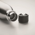 Borraccia acciaio inox da 500ml con bicchiere da 310ml incorporato color argento vista fotografica