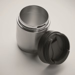Borraccia in acciaio inox da 500ml con bicchiere da 310ml color argento terza vista fotografica