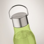 Bottiglia in RPET con tappo in acciaio con maniglia da 600ml color lime quinta vista fotografica