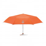 Ombrello pieghevole con logo aziendale da 21 pollici colore arancione