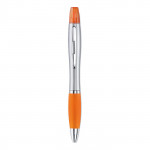 2 in 1 penne colorate con evidenziatore colore arancione