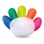 5 evidenziatori colorati a forma di mano colore multicolore