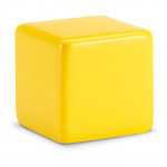 Cubo antistress personalizzato con logo colore giallo