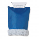 Raschietto per ghiaccio personalizzato con guanto colore azzurro per impresa