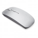 Mouse personalizzato senza fili colore argento opaco per impresa