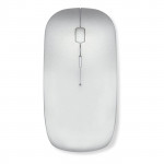 Mouse personalizzato senza fili colore argento opaco per pubblicità
