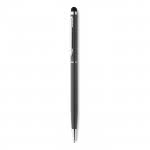 Penna sottile con  punta touch colore titanio per impresa