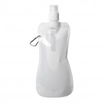 Bottiglia d'acqua pubblicitaria pieghevole 400ml colore bianco per impresa