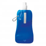 Bottiglia d'acqua pubblicitaria pieghevole 400ml colore azzurro