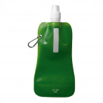 Bottiglia d'acqua pubblicitaria pieghevole 400ml colore verde