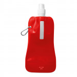 Bottiglia d'acqua pubblicitaria pieghevole 400ml colore rosso