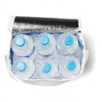 Borsa frigo promozionale per bottiglie colore bianco per impresa