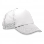 Cappellino promozionale stile trucker colore bianco