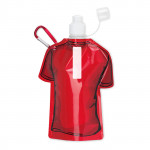 Bottiglia pubblicitaria personalizzata con logo colore rosso per impresa