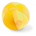 Pallone da spiaggia pubblicitario da regalare colore giallo per impresa
