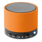 Altoparlante pubblicitario cilindrico Bluetooth colore arancione