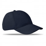 Cappellino corporate con 6 sezioni colore blu scuro