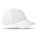 Cappellino corporate con 6 sezioni colore bianco