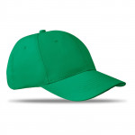Cappellino corporate con 6 sezioni colore verde