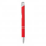 Penna per aziende con finitura satinata colore rosso