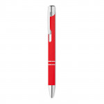 Penna per aziende con finitura satinata colore rosso per impresa