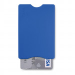 Custodia per carte di credito personalizzata colore azzurro per impresa