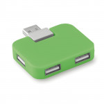 Hub USB personalizzato da 4 porte colore lime