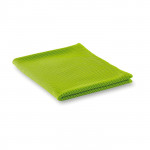 Asciugamani in microfibra personalizzati colore lime per impresa
