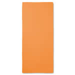 Asciugamano in microfibra personalizzato colore arancione per impresa