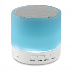 Altoparlante cilindrico per aziende con Bluetooth e LED colore bianco per eventi