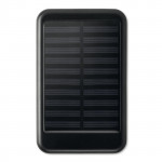 Power bank promozionale solare 4000 mAh colore nero per pubblicità